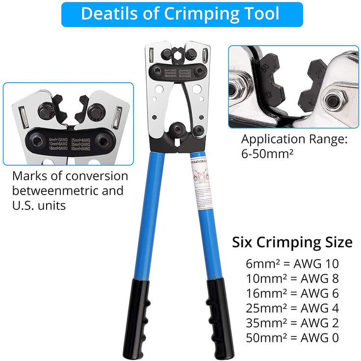 Kamtop Professional Wire Crimper Terminal Crimping Tool