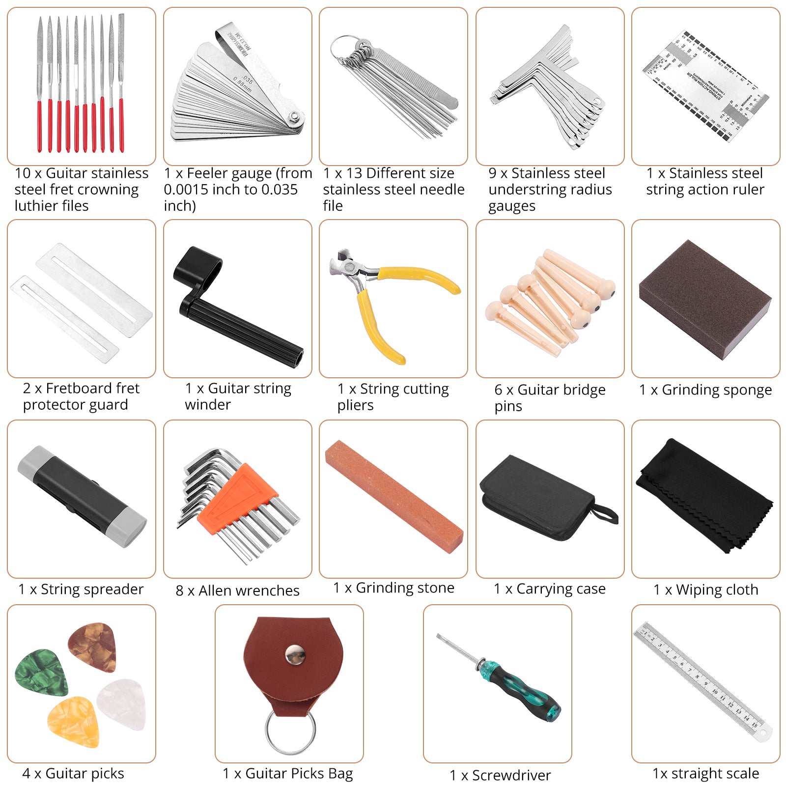 Kamtop 52 PCS Guitar Kit