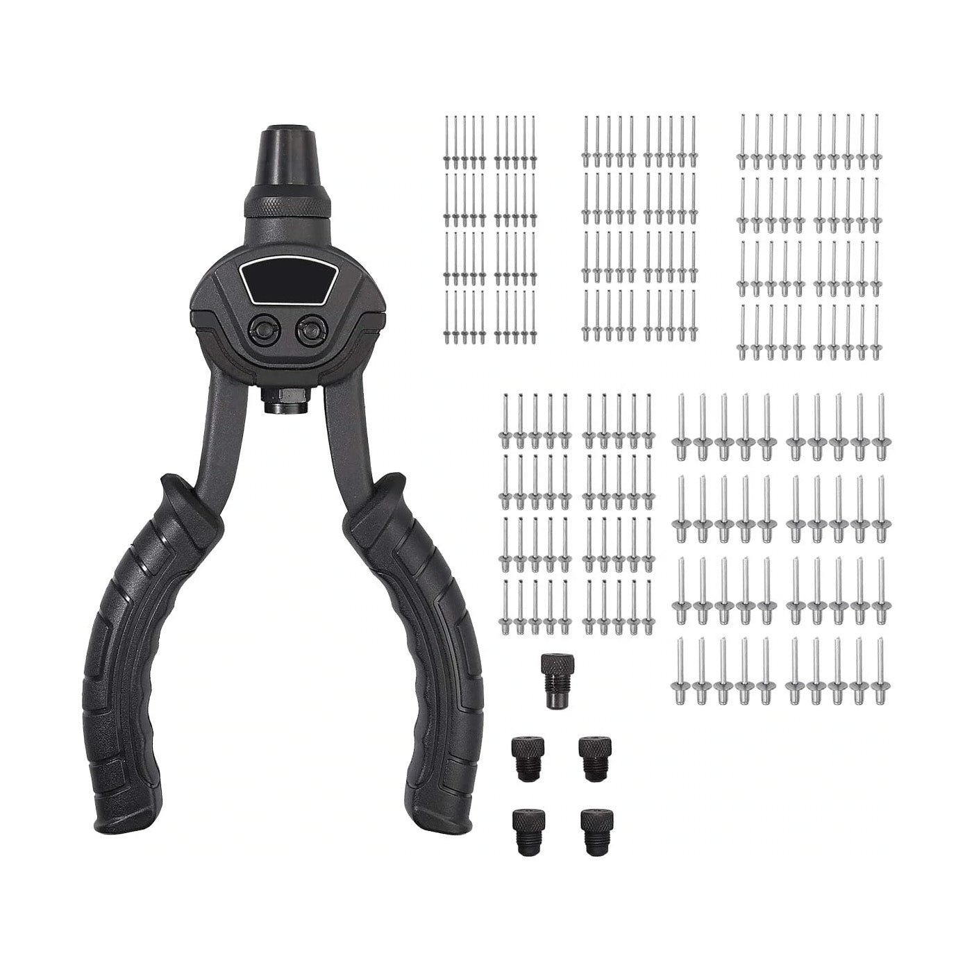 Kamtop 10 Inch Hand Rivet Gun 5 in 1 Hand Riveter Set
