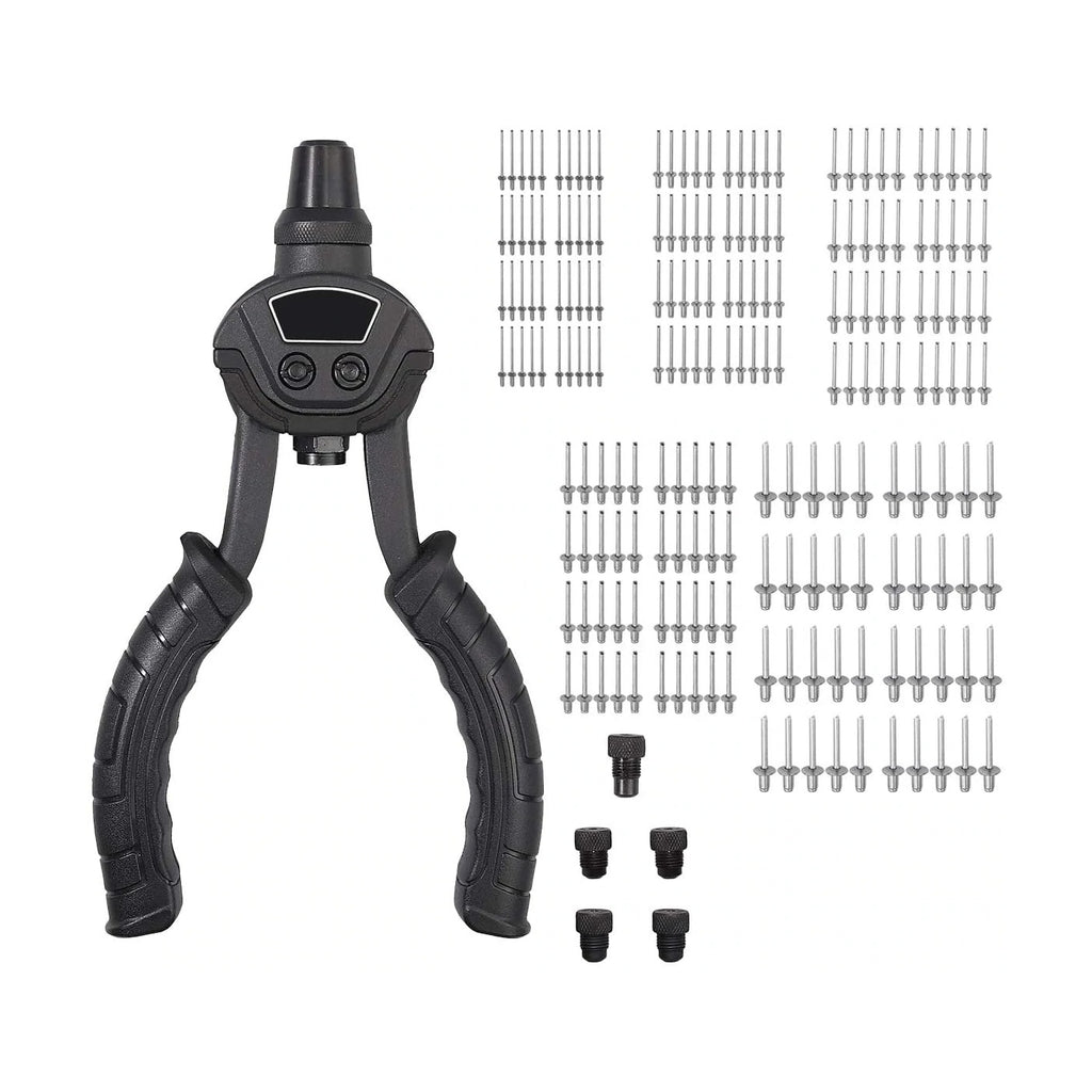 Kamtop 10 Inch Hand Rivet Gun 5 in 1 Hand Riveter Set