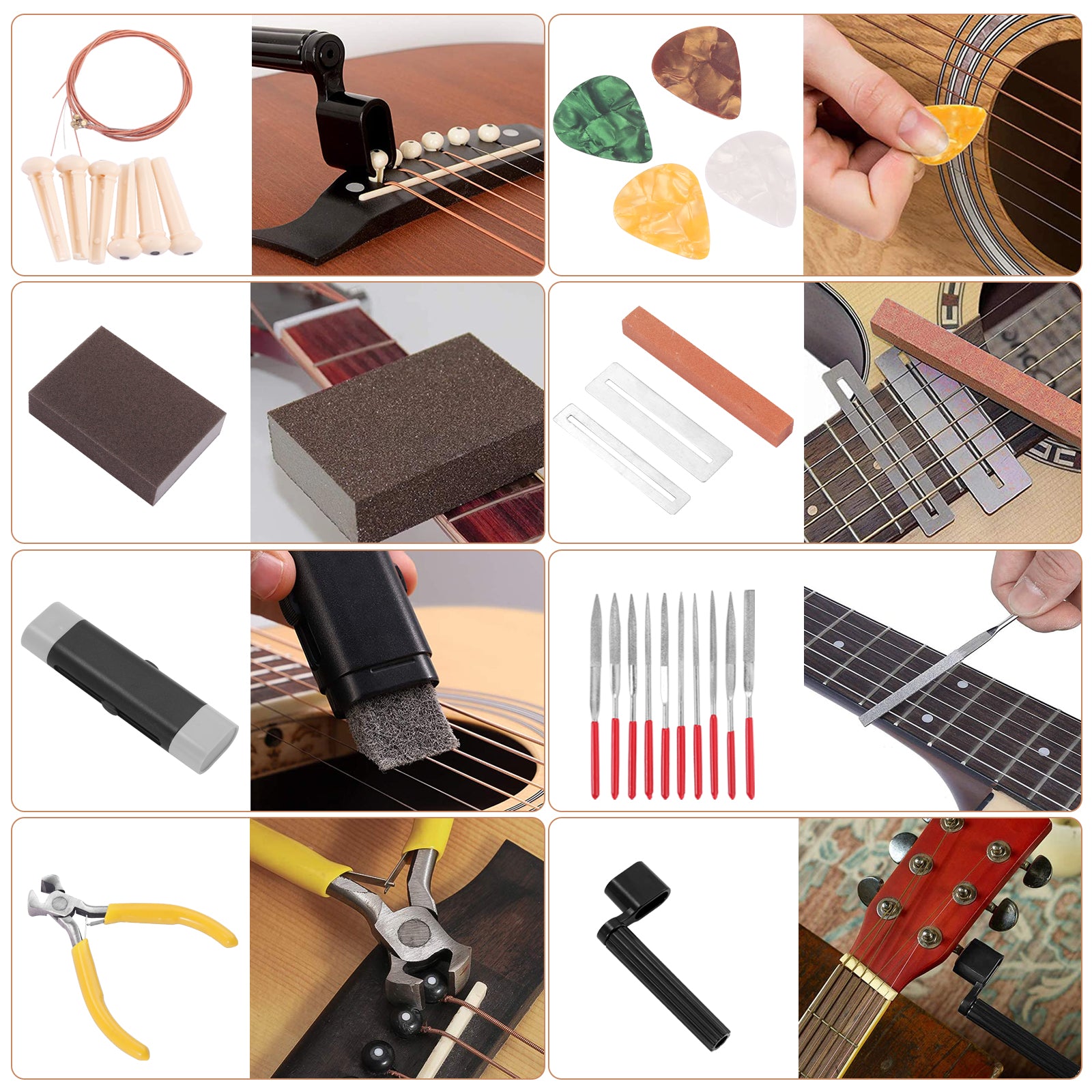 Kamtop 52 PCS Guitar Kit