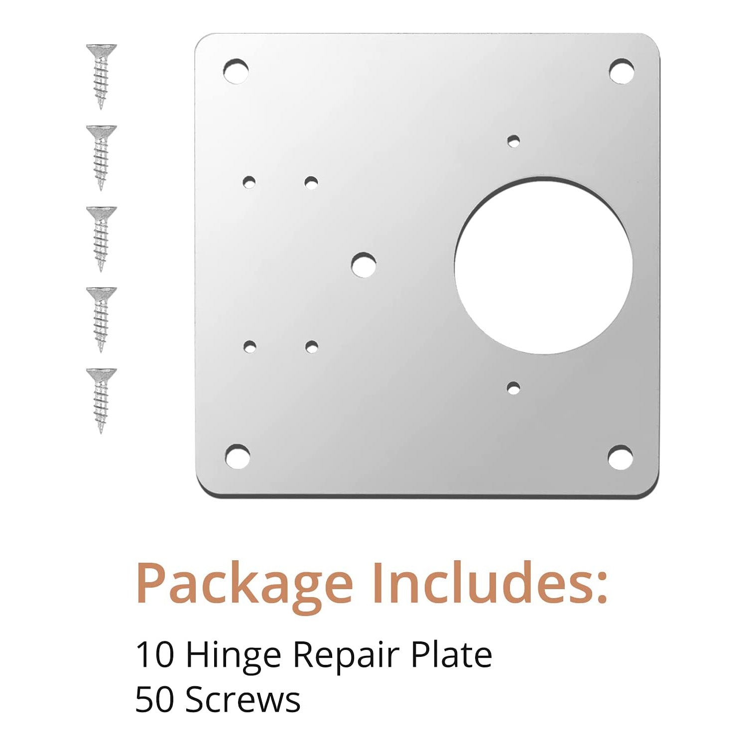 Kamtop 10 Pcs Hinge Repair Brackets