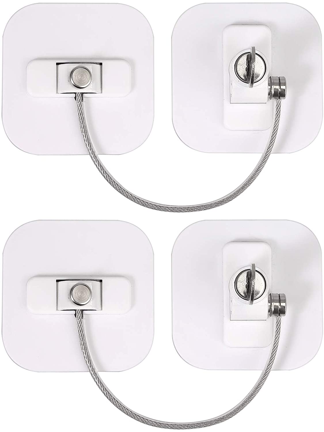 KAMTOP 2PCS Freezer Window Refrigerator Safety Locks