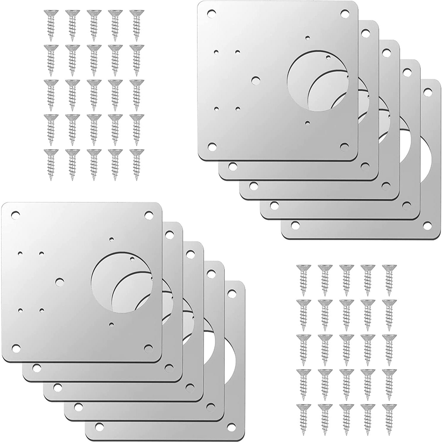Kamtop 10 Pcs Hinge Repair Brackets
