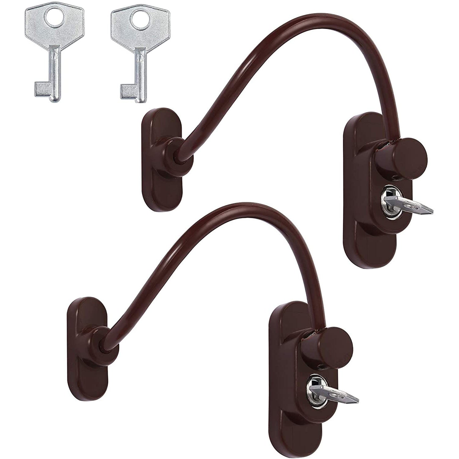 Kamtop Window Restrictor Locks 2 Packs Security Cable