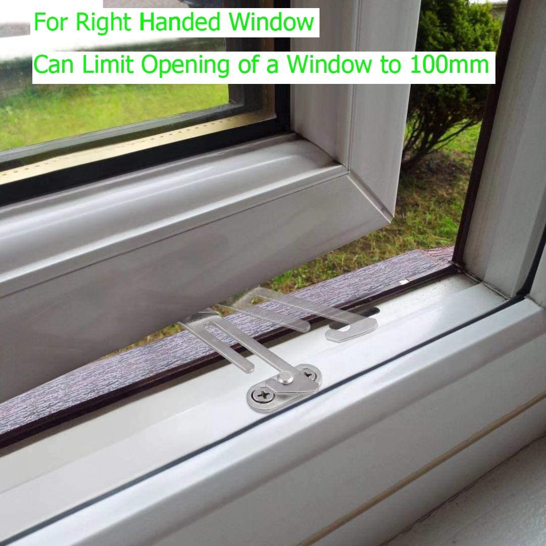 KAMTOP 4 PCS Window Restrictor Locks