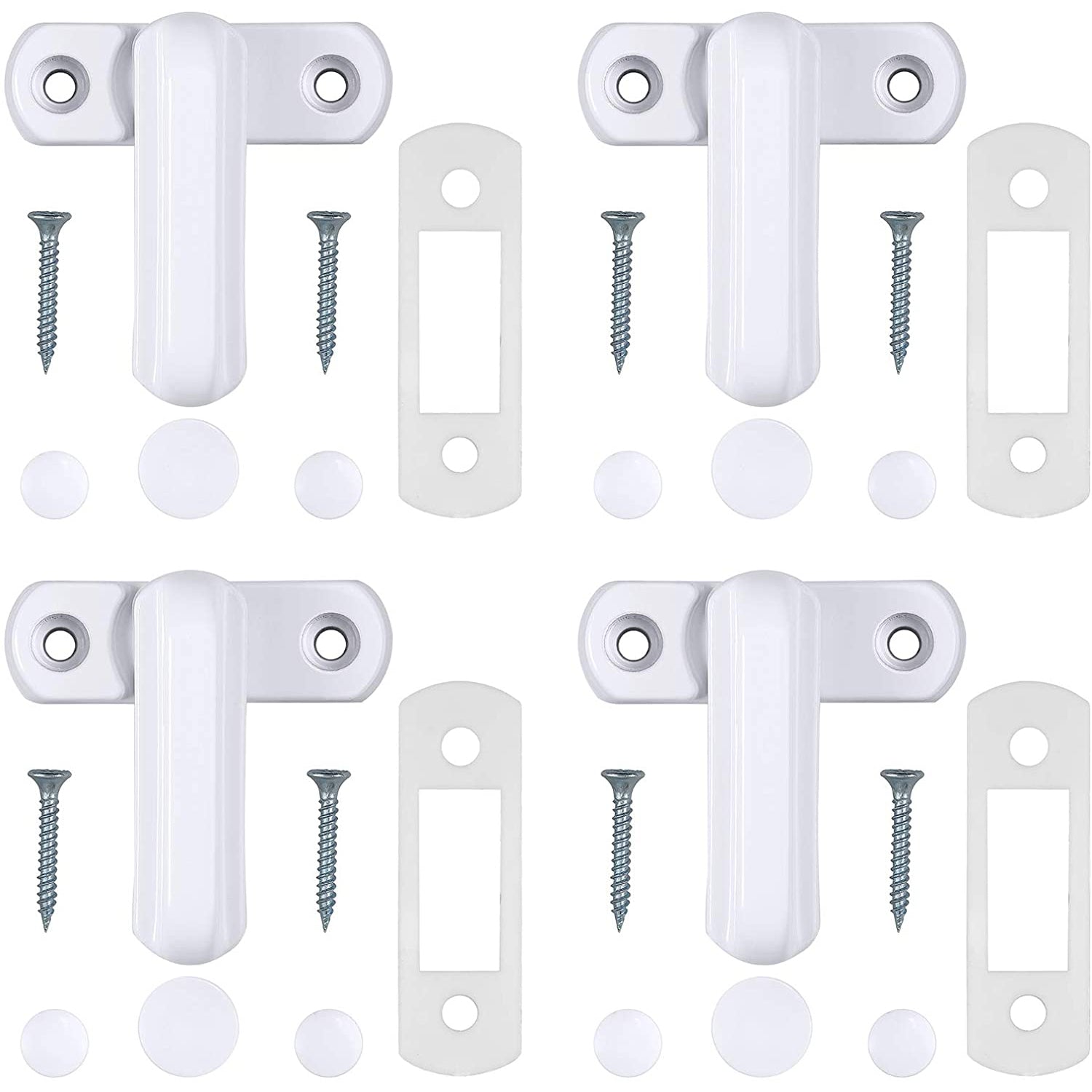 KAMTOP Sash Jammers 4PCS Sash Blockers Aluminum Alloy