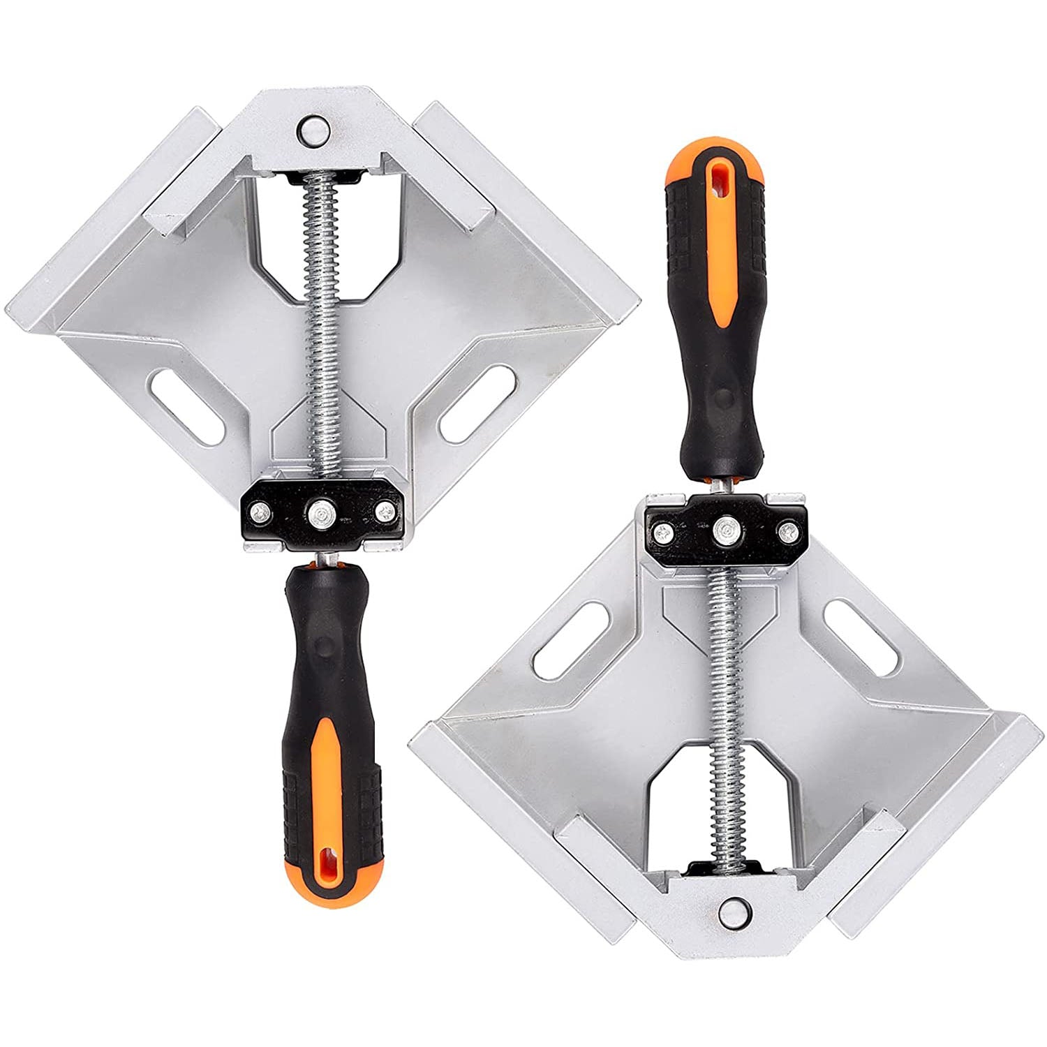 Kamtop 2 Packs Aluminum Single Handles 90 Degree Corner Right Angle Clamp