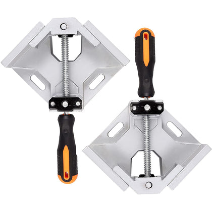 Kamtop 2 Packs Aluminum Single Handles 90 Degree Corner Right Angle Clamp