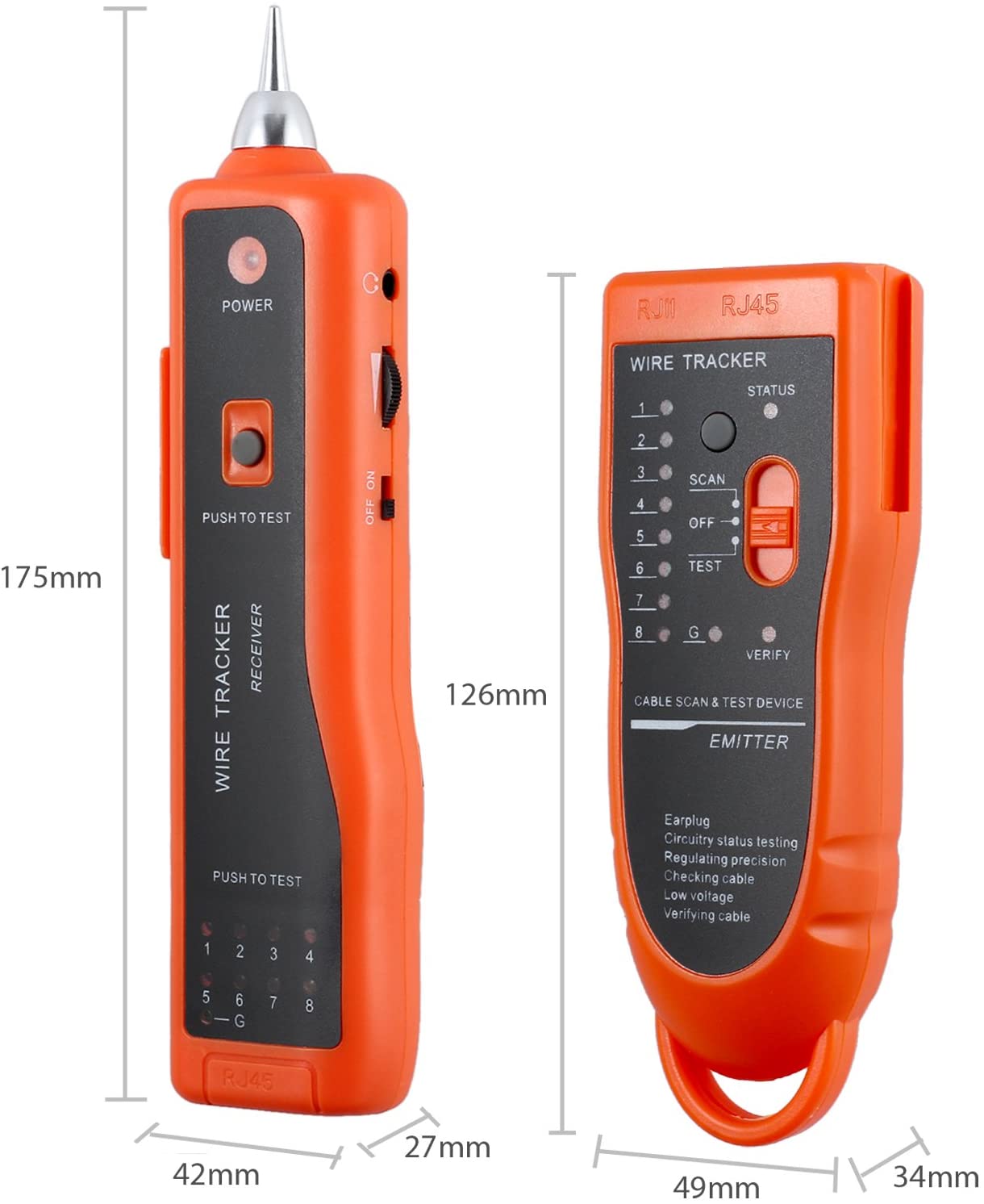 Kamtop Network Tester XQ 350 Handheld Cable Tracer