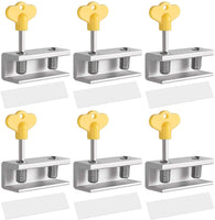 Kamtop 6 Sets Adjustable Sliding Window Double Locks