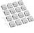 Kamtop Glass Clamps 16 PCS 8-10mm Stainless Steel 304