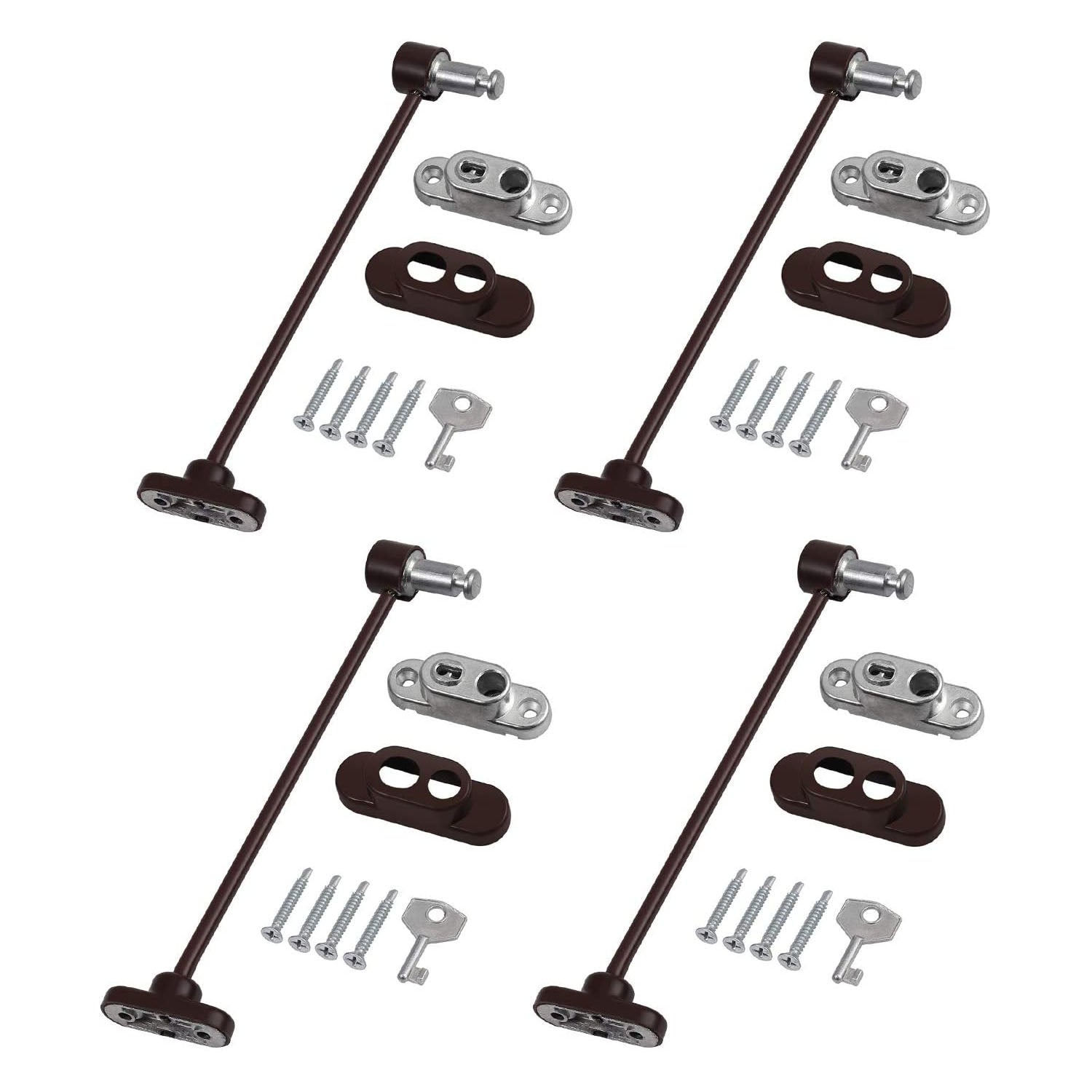 Kamtop Window Restrictor Locks 4 Packs Security Cable