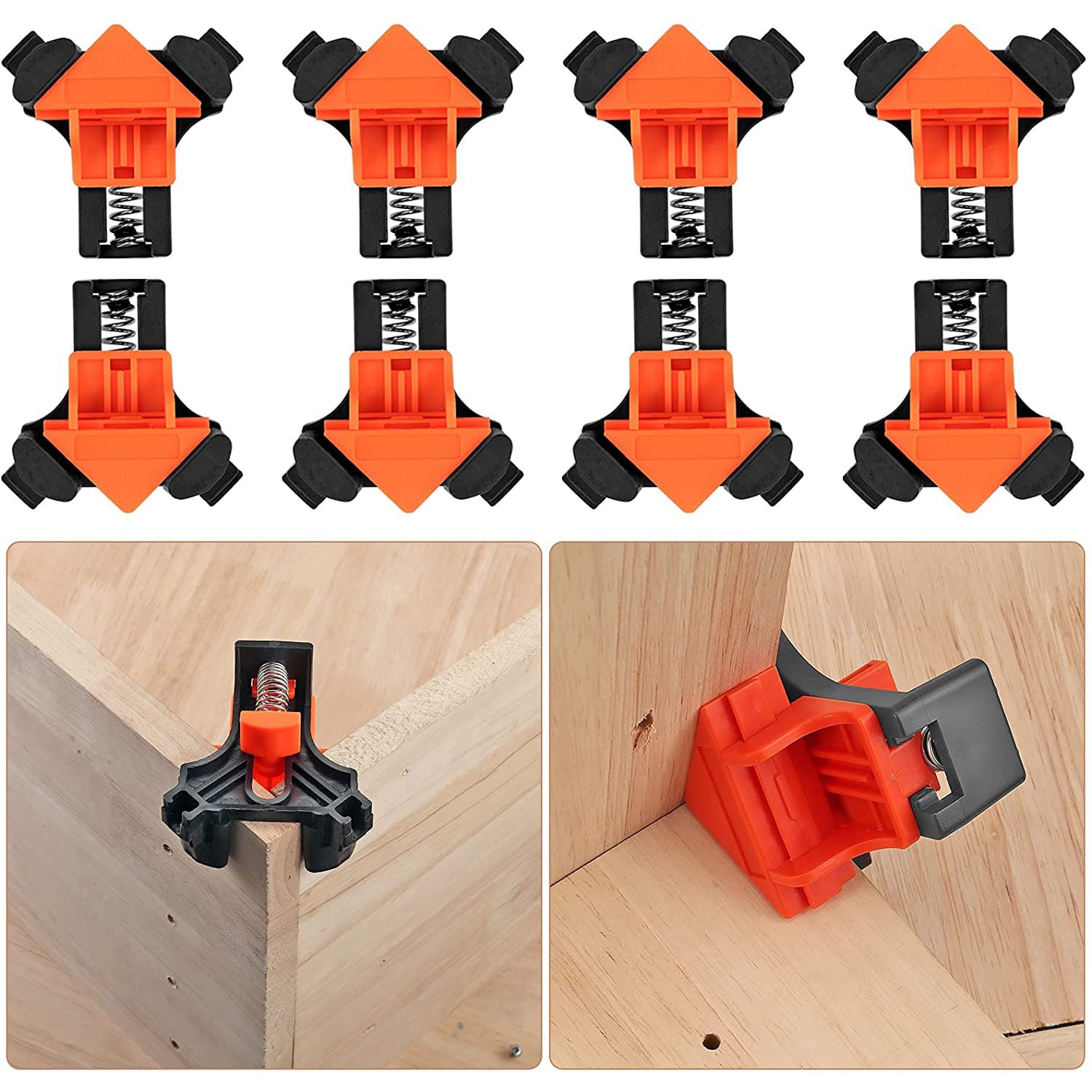 Kamtop 4 Inch and 90 Degree Angle Corner Clamps F Ratchet Clamp Set