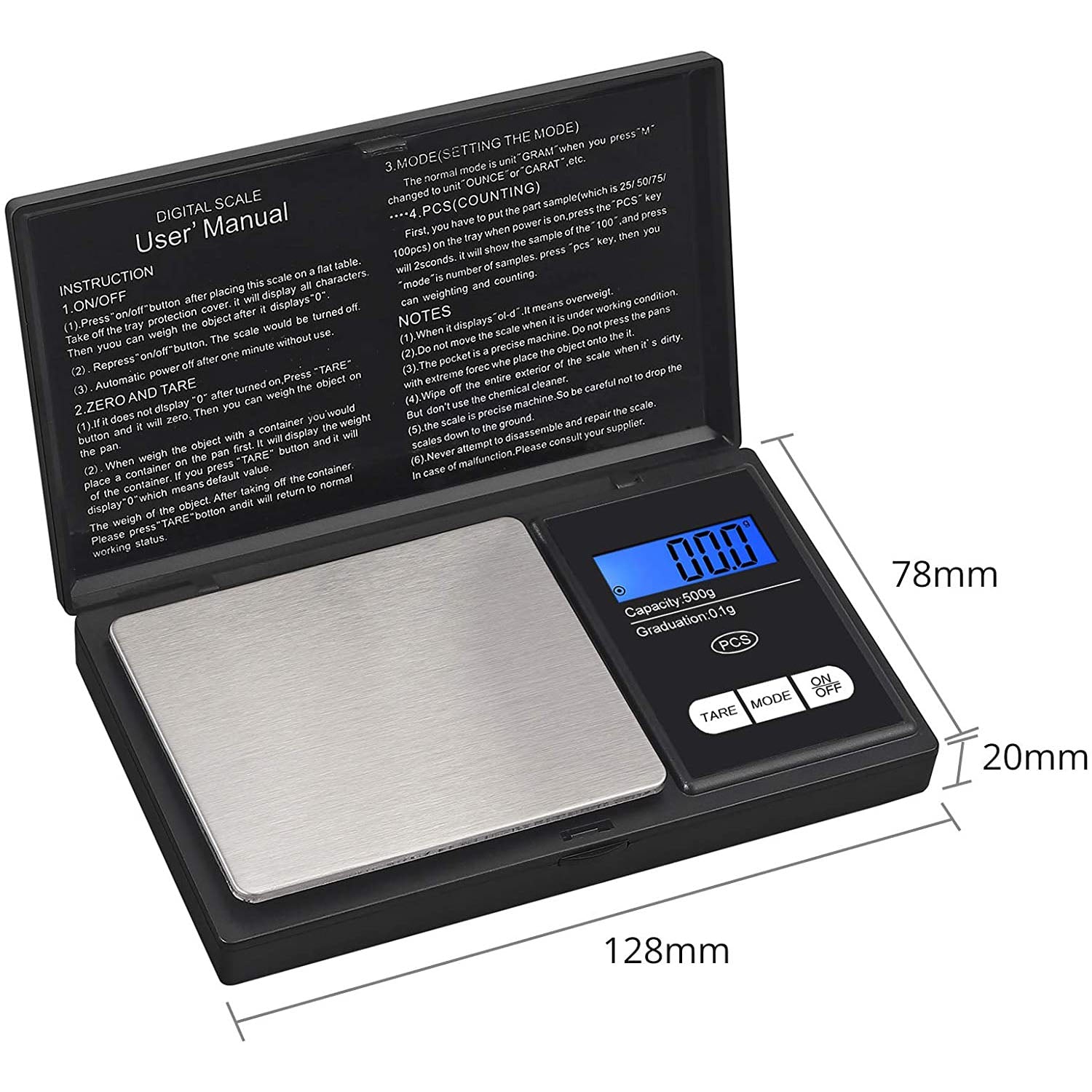 Kamtop Digital Weighing Scale 0.1g--500g