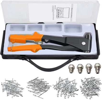 Kamtop Pop Rivet Gun Kit with 200 Rivets Hand Repair Tools