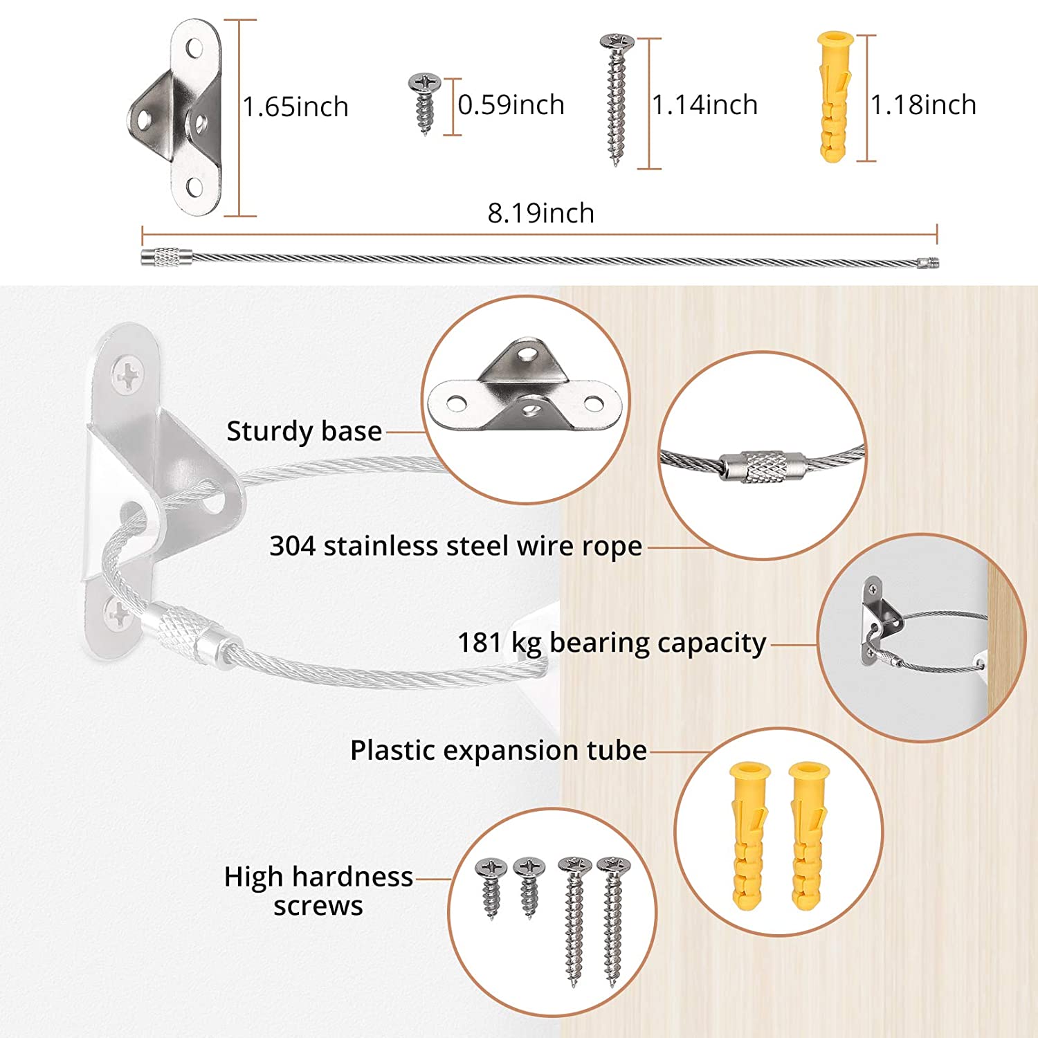 Kamtop 12 Packs Furniture Straps