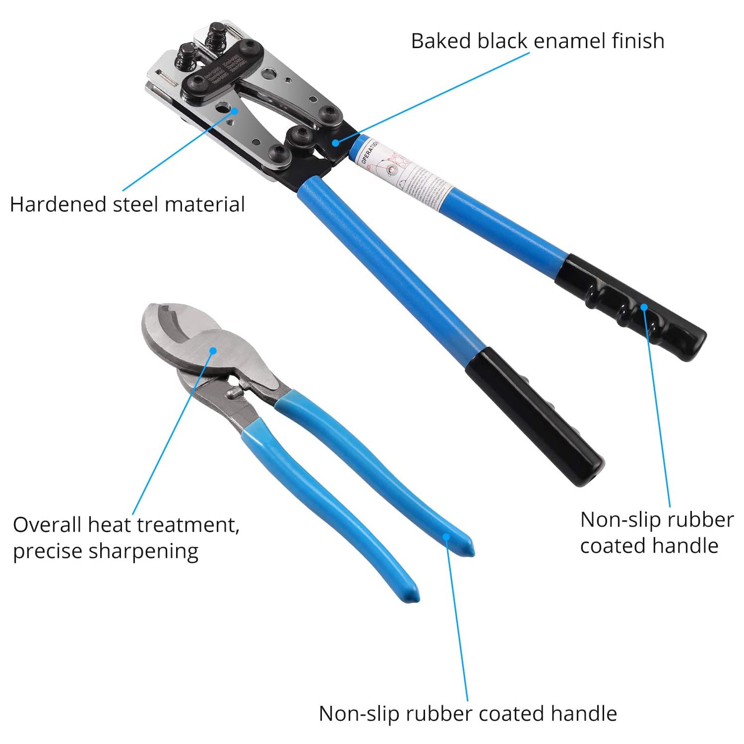 Kamtop Professional Wire Crimper Terminal Crimping Tool
