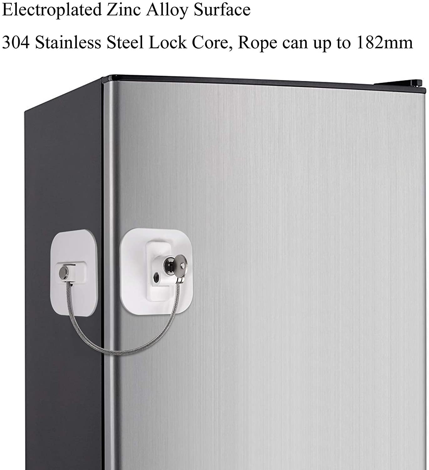 KAMTOP 2PCS Freezer Window Refrigerator Safety Locks