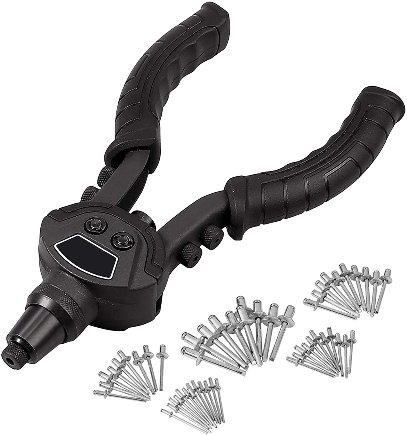 Kamtop 10 Inch Hand Rivet Gun 5 in 1 Hand Riveter Set
