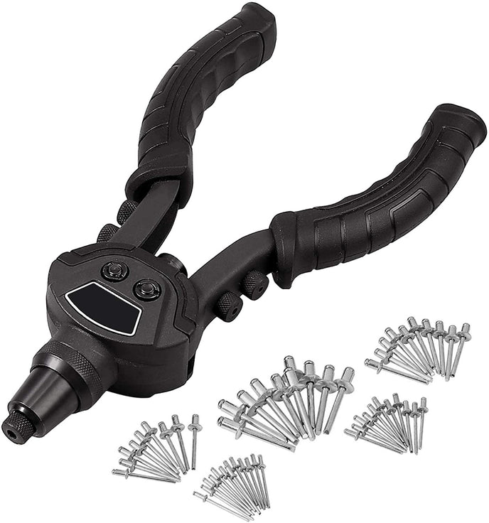 Kamtop 10 Inch Hand Rivet Gun 5 in 1 Hand Riveter Set