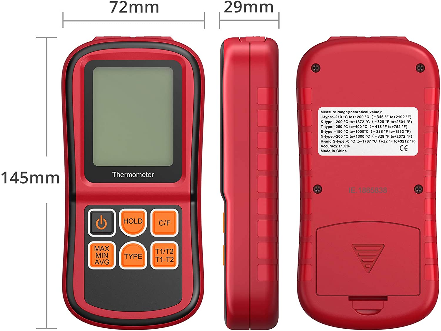 Kamtop Digital Dual Channel Thermometer