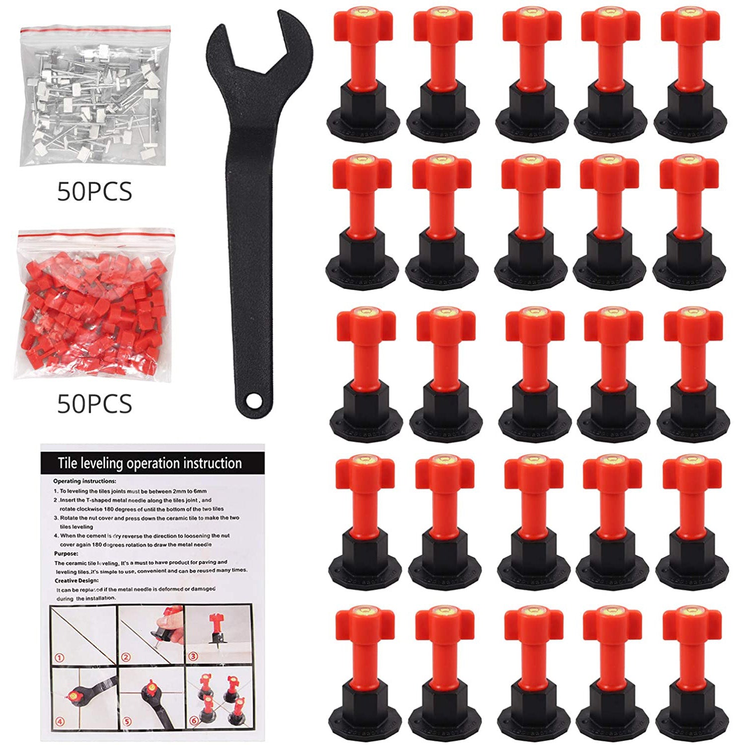 KAMTOP 25PCS Tile Leveling System