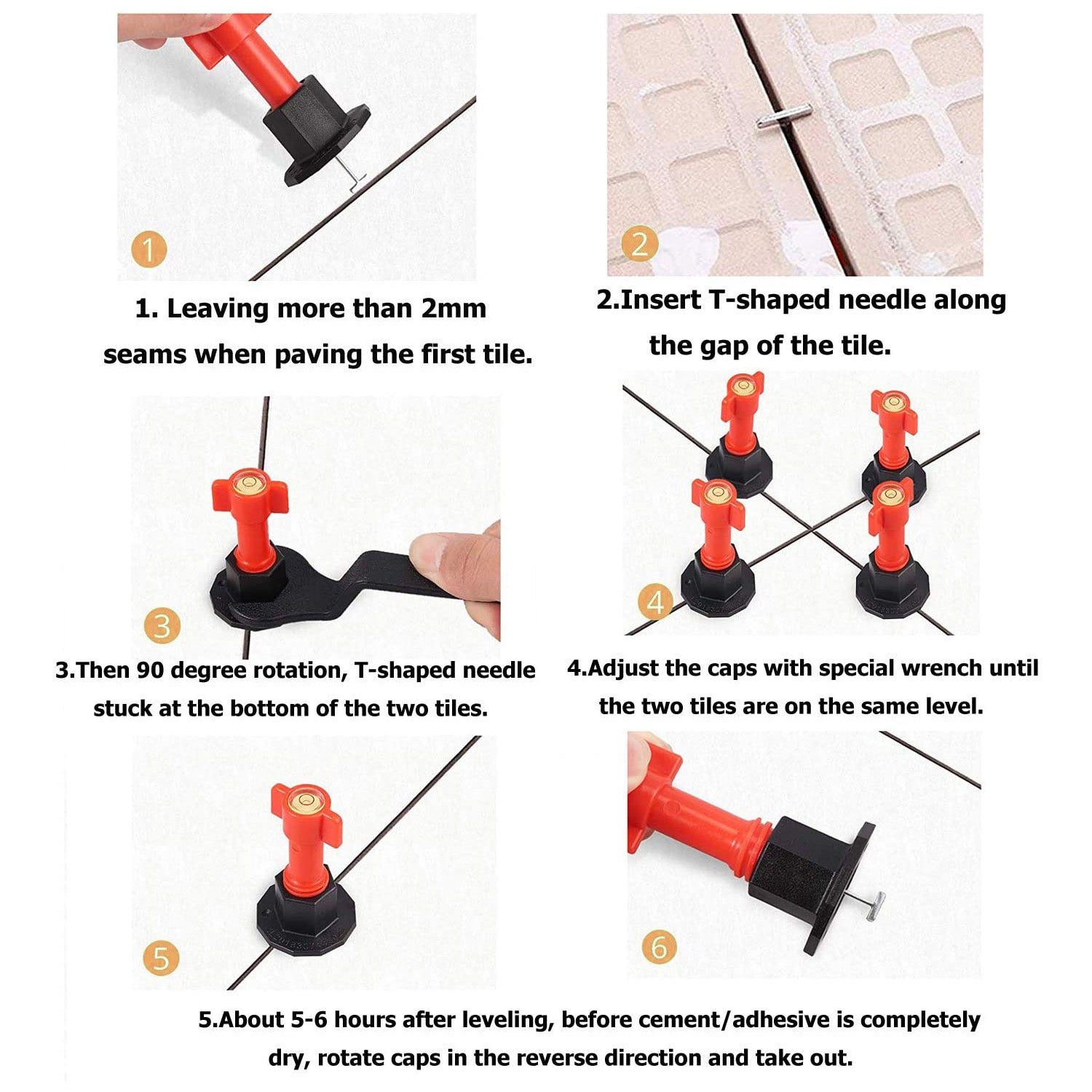 KAMTOP 25PCS Tile Leveling System