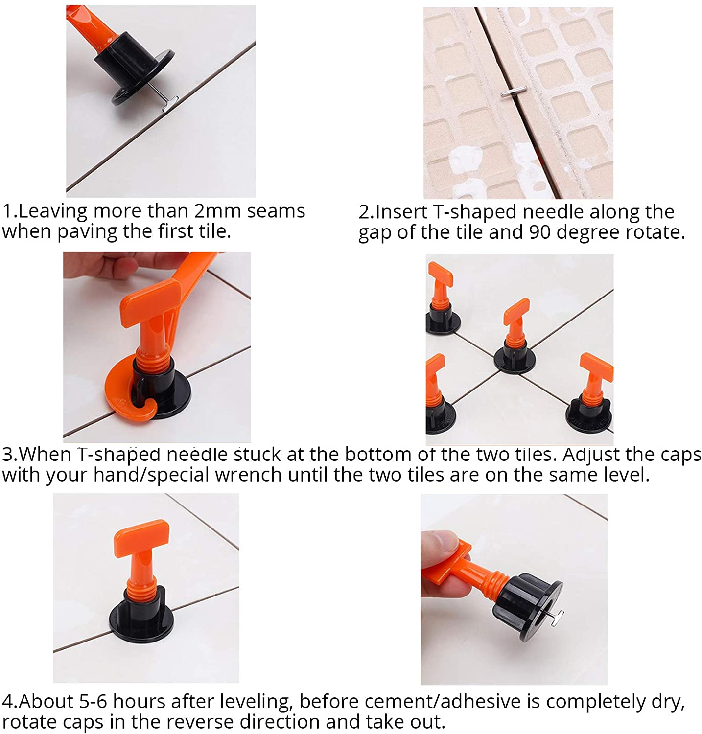 KAMTOP 50PCS Tile Leveling System