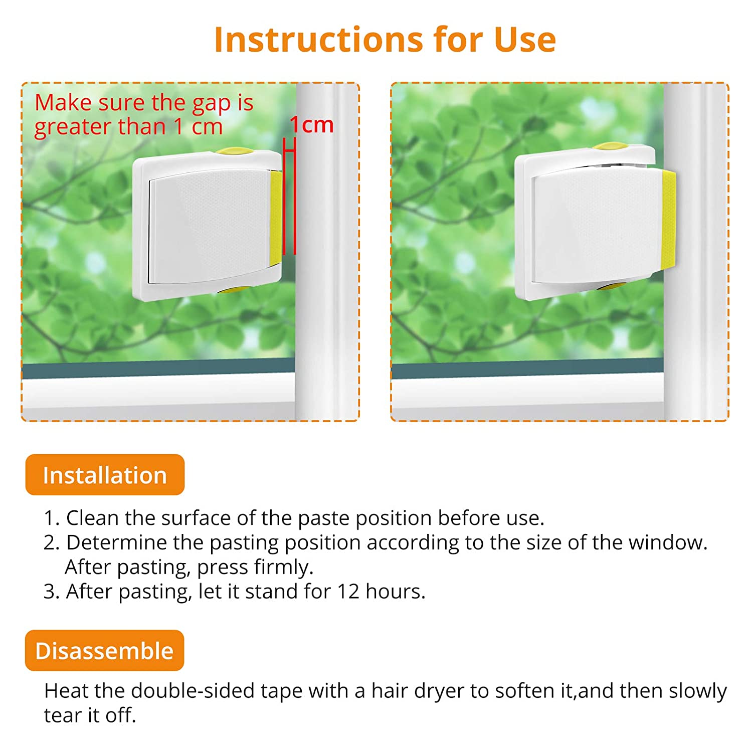 Kamtop 6PCS Sliding Door Lock Baby Safety Slide Green Window Locks