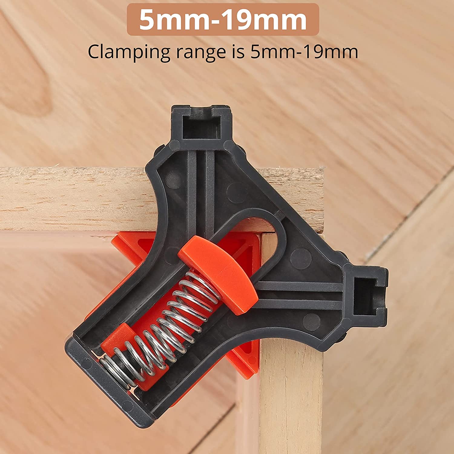 Kamtop 4 Inch and 90 Degree Angle Corner Clamps F Ratchet Clamp Set