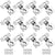 Kamtop 1/2 inch 12PC Overlay Soft Close Hinges