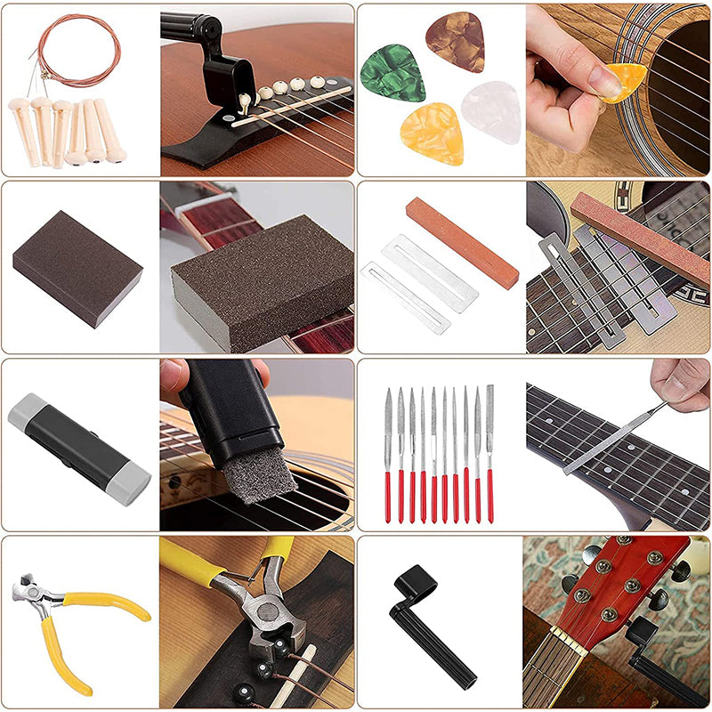 Kamtop 52 Packs Guitar Accessories Guitar Learning Tools