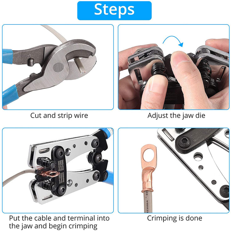 Kamtop Professional Wire Crimper Terminal Crimping Tool