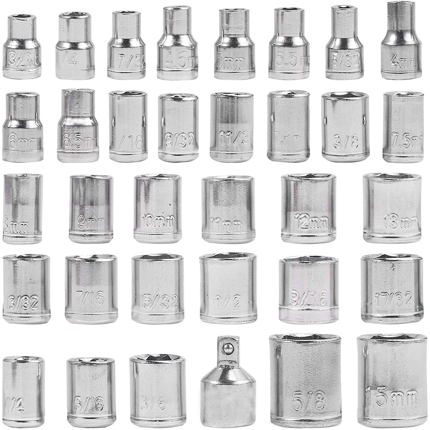 Kamtop 141 PCS Socket Bit Set Including Ratchet Handle