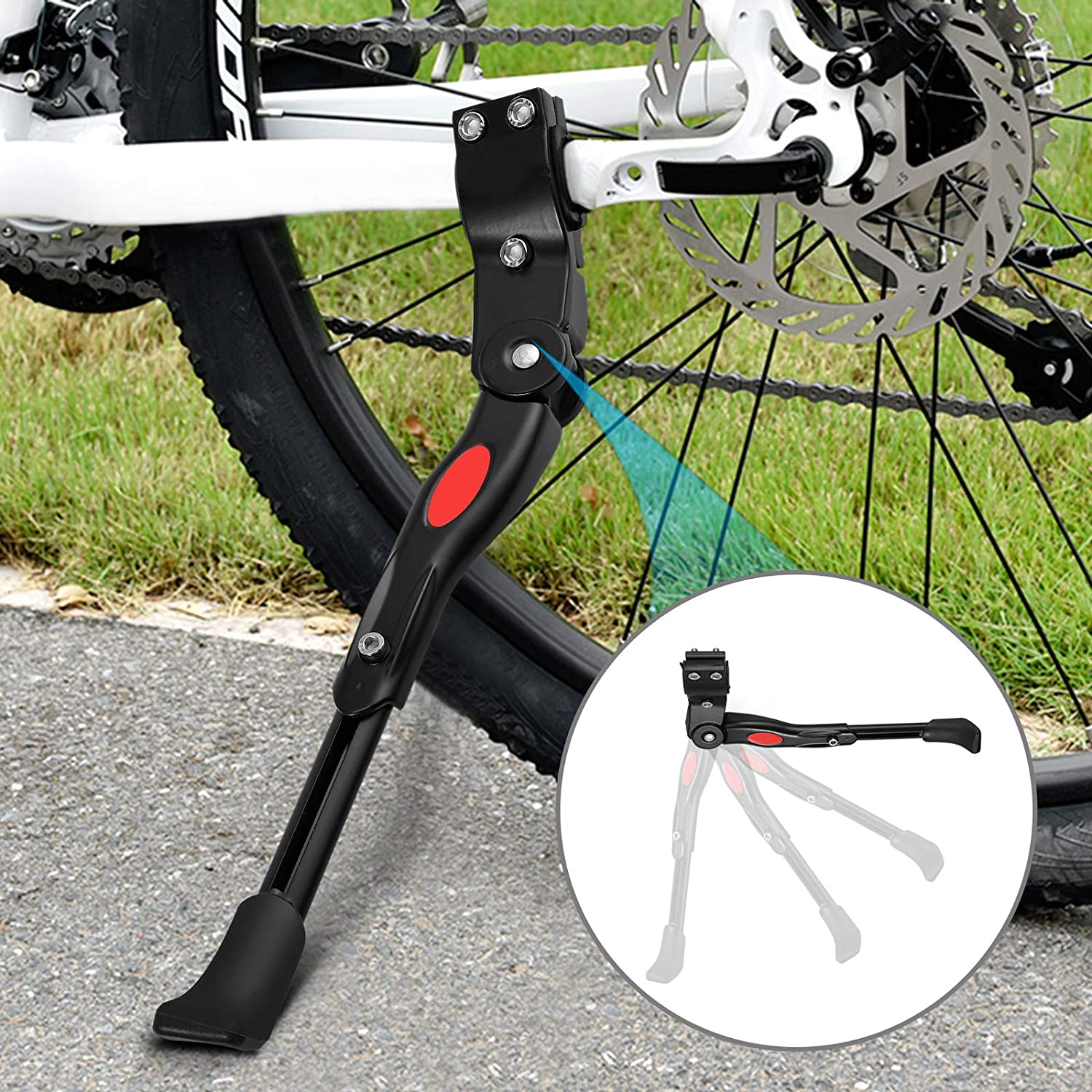 Kamtop Bike Kickstand Adjustable Aluminum Alloy