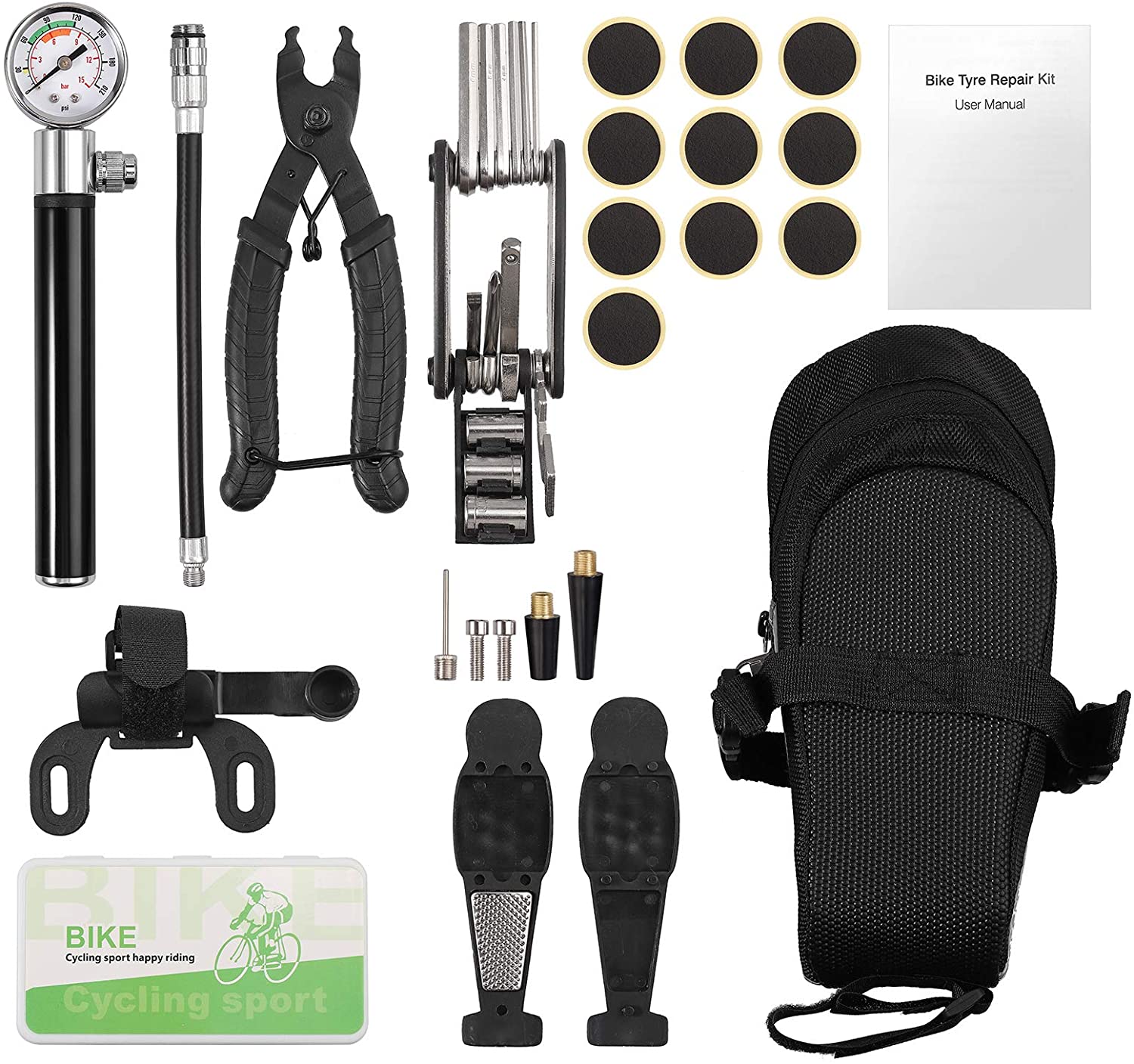 Kamtop 27 Packs Multifunction Bike Repair Tool Kits